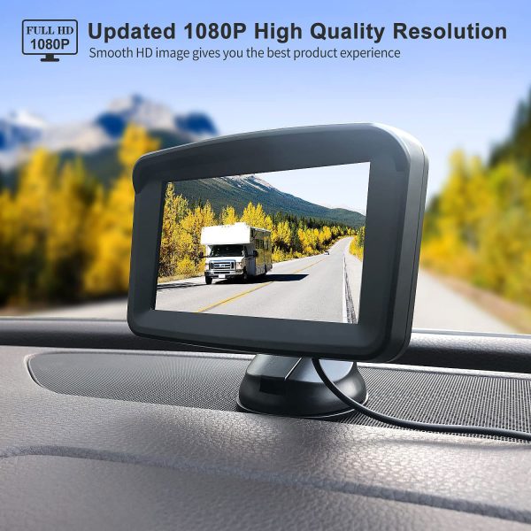 5" Monitor with 1080P Backup Camera for Truck - 图片 2