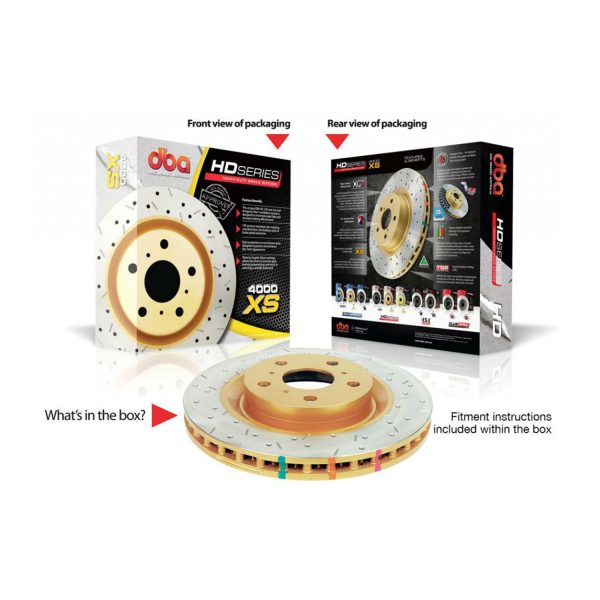 4000XS Drilled and Slotted Brake Rotor more details on - 图片 3